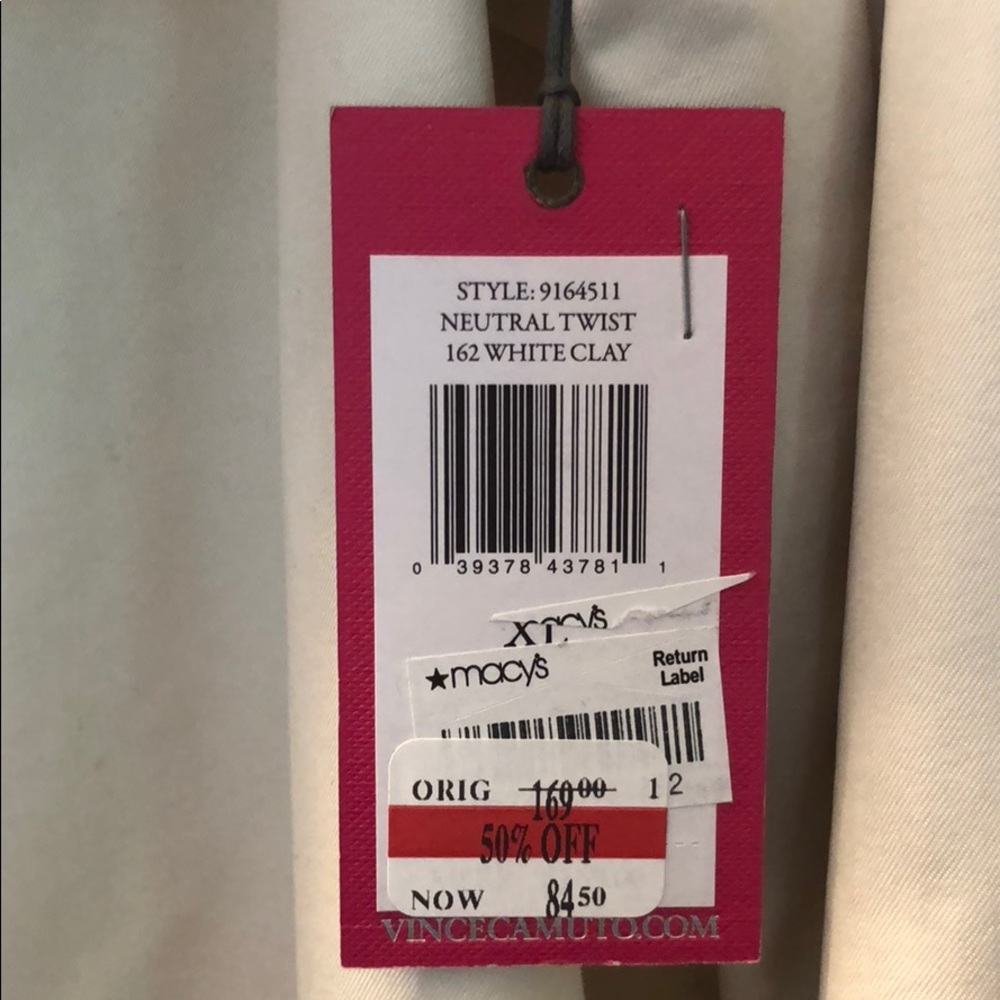 🆕 NWT Vince Camuto Neutral White Clay Jacket XL - Picture 5 of 5